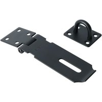 Außentürriegel, Schrankschloss, Edelstahl SUS304, Innen- und Außentürschloss für Schrank, Schublade, Garten, Mattschwarz, EMS9B (Vorhängeschloss von LARGEIGHT