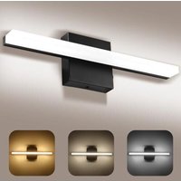 Badezimmerspiegelleuchte 40CM, LED 3000-6000K mit Temperaturschalter, Moderne Wandleuchte mit Acryl-Lampenschirm, Langlebig Energiesparend, Perfekt von LARGEIGHT