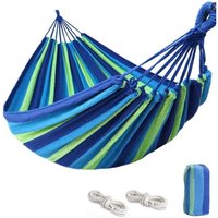 Camping-Hängematte für den Außenbereich, tragbare Hängematte aus Segeltuch, leicht, mit baumfreundlichen Gurten, Tragetasche, perfekt für Garten, Camping-Hängematte für den Außenbereich, tragbare Hängematte aus Segeltuch, leicht, mit baumfreundlichen Gurten, Tragetasche, perfekt für Garten, von LARGEIGHT