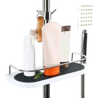 Duschregal, Duschaufbewahrung, Duschseifenhalter ohne Bohren, Duschshampoohalter, Badezimmeraufbewahrung und -organisation, Aufbewahrungsgelkorb, von LARGEIGHT