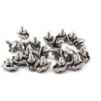 Edelstahl Duplex 2-Post Drahtseil Clip Kabelklemme M3 20 Stück Edelstahl Duplex 2-Post Drahtseil Clip Kabelklemme M3 20 Stück von LARGEIGHT