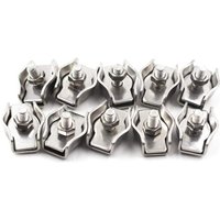 Edelstahl Duplex 2-Post Drahtseil Clip Kabelklemme M6 10pcs Edelstahl Duplex 2-Post Drahtseil Clip Kabelklemme M6 10pcs von LARGEIGHT