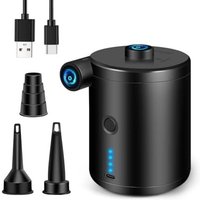 Elektrische Luftpumpe, 4000 mAh Elektrischer Inflator mit USB Aufblasbare Matratze Inflator mit 3 Luftdüsen Tragbare Elektrische Pumpe für Matratze Elektrische Luftpumpe, 4000 mAh Elektrischer Inflator mit USB Aufblasbare Matratze Inflator mit 3 Luftdüsen Tragbare Elektrische Pumpe für Matratze von LARGEIGHT