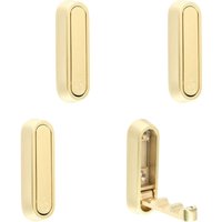 Elliptische Wandhaken, faltbar, rutschfest, robust, aus Zinklegierung, zum Aufhängen von Mänteln, Taschen, Rucksäcken, Handtüchern (gebürstetes Elliptische Wandhaken, faltbar, rutschfest, robust, aus Zinklegierung, zum Aufhängen von Mänteln, Taschen, Rucksäcken, Handtüchern (gebürstetes von LARGEIGHT