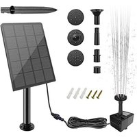 Fontaine Exterieure De Jardin Solaire Cascade, Solar-Außenbereich 2,5 W, Solar-Wasserpumpe für Teich, Solarbatterie-Brunnen DIY Vogeltränke von LARGEIGHT