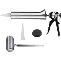 Fugenmörtel aus Edelstahl mit 2 Düsen, manuelles Fugenwerkzeug für Fliesen und Zement Fugenmörtel aus Edelstahl mit 2 Düsen, manuelles Fugenwerkzeug für Fliesen und Zement von LARGEIGHT