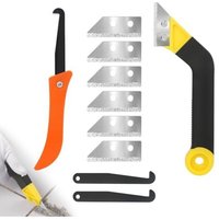 Fugenschaber, Fugensägemesser, Fugenkratzwerkzeug mit 8 Ersatzklingen, Fliesenfugenschaber für Badezimmer, Fliesen, Küche Fugenschaber, Fugensägemesser, Fugenkratzwerkzeug mit 8 Ersatzklingen, Fliesenfugenschaber für Badezimmer, Fliesen, Küche von LARGEIGHT