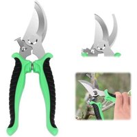 Gartenschere, Multifunktionale Gartenschere mit rutschfestem Feststellgriff, Gardena-Schere, Gartenschere, Astschere zum Beschneiden von Sträuchern, von LARGEIGHT