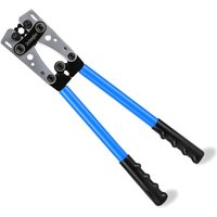 HX-50B Batteriekabelschuh-Crimpzange, Elektrikerzange zum Crimpen von 6-50 mm² (AWG 8-1/0) Kabeln mit verdickter und verstärkter Metallplatte von LARGEIGHT