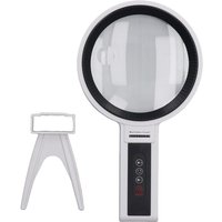 Handlupe mit Beleuchtung, 34 LEDs, 2,5-fach, 4,5-fach, 10 Helligkeitsmodi, tragbar zum Lesen im Nahbereich, zur Inspektion kleiner Materialien Handlupe mit Beleuchtung, 34 LEDs, 2,5-fach, 4,5-fach, 10 Helligkeitsmodi, tragbar zum Lesen im Nahbereich, zur Inspektion kleiner Materialien von LARGEIGHT