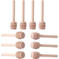 Honigrührer aus Holz, 10 Stück Mini-Kamm-Honigrührer, Holzstäbchen, tragbarer Honig-Nieseler aus Holz zum Sammeln von Honig, Sirup, Melasse, Kaffee, Honigrührer aus Holz, 10 Stück Mini-Kamm-Honigrührer, Holzstäbchen, tragbarer Honig-Nieseler aus Holz zum Sammeln von Honig, Sirup, Melasse, Kaffee, von LARGEIGHT