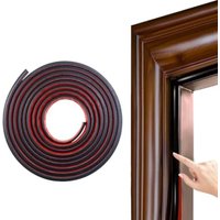 Isolierung der Tür- und Fensterdichtung, Gummi-Türdichtung Typ D, Dichtungsstreifen für Autotüren, selbstklebender Dichtungsstreifen (6 m x 2 Stück, von LARGEIGHT