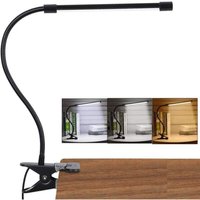 LED-Klemm-Schreibtischlampe, USB-betrieben, flexibel einstellbar, weiches Licht, Augenschutz mit 3 Beleuchtungsmodi und 10 Helligkeitsstufen, 7 Watt LED-Klemm-Schreibtischlampe, USB-betrieben, flexibel einstellbar, weiches Licht, Augenschutz mit 3 Beleuchtungsmodi und 10 Helligkeitsstufen, 7 Watt von LARGEIGHT