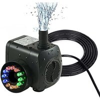 Leise Tauchpumpe für Aquarien, Gartenbrunnenpumpe für den Außenbereich, elektrische Wasserpumpe, einstellbarer Durchfluss, Springbrunnenpumpe, von LARGEIGHT