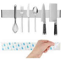 Magnetischer Messerhalter, magnetischer Küchenmesserhalter mit extra starkem Magnet, Edelstahl-Wandmessermagnet, Wandmessermagnet für Messer und von LARGEIGHT