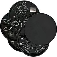 Mehrschichtiger Schmuckhalter, Schmuckaufbewahrungsbox, staubdichter mehrschichtiger Schmuck-Organizer aus Samt, Halter mit großer Kapazität für von LARGEIGHT