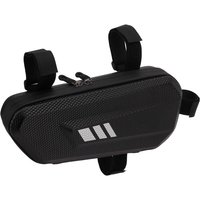 Motorrad-Satteltasche, Hartschalen-Motorrad-Satteltasche, seitliche Hängetasche aus PU-Leder für linken Stützrahmen, Schwarz Motorrad-Satteltasche, Hartschalen-Motorrad-Satteltasche, seitliche Hängetasche aus PU-Leder für linken Stützrahmen, Schwarz von LARGEIGHT