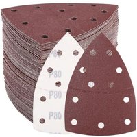 [NIE BENUTZT]100 Stück Schleifpapier für Maus-Detailschleifer, Körnung 40, 80, 120, 180, 240, professionelles Dreieck-Schleifpapier zum Schleifen und von LARGEIGHT