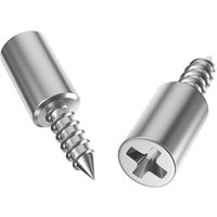 [NIE BENUTZT]12 Stück Regalstützstifte, Ø7mm Regalstifte, selbstschneidende Regalstützstifte mit rutschfester Abdeckung für Schrank, Möbel von LARGEIGHT