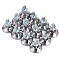[NIE BENUTZT]12 x Möbelheberfüße, M6 x 40 mm verstellbare Möbelbeine, Stellschrauben für Möbelbeine Stuhl Tisch von LARGEIGHT