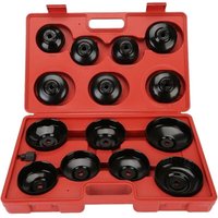 [NIE BENUTZT]15-teiliges Ölfilterkappenschlüssel-Set zum Entfernen der Garage von LARGEIGHT