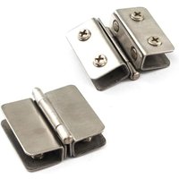 [NIE BENUTZT]180°-Türöffner-Set in Zinklegierung mit doppelter Verzahnungszange und 5 bis 8 mm dickem Glas von LARGEIGHT