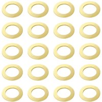 [NIE BENUTZT]20 Stück M10x16x1mm Flache Unterlegscheibe, Messing Flache Unterlegscheiben, Metall Unterlegscheiben, für Gewindeschrauben und Bolzen von LARGEIGHT