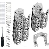 [NIE BENUTZT]20 Stück Werkzeughaken zum Aufhängen, robuste Schuppenhaken, Wandmontage, Werkzeughalter, Aufbewahrungshaken für Garage, Schuppen, von LARGEIGHT