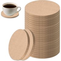 [NIE BENUTZT]24 runde Korkuntersetzer, 10 cm, langlebige und wiederverwendbare Untersetzer zum Schutz Ihrer Möbel, perfekt für heiße und kalte von LARGEIGHT