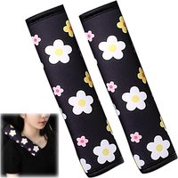 [NIE BENUTZT]2er-Pack Autogurtkissen für Kinder, Schwangerschaftsgurt und Autositz, Schlafkissen, Vintage-Blumenmuster von LARGEIGHT