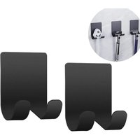 [NIE BENUTZT]2er-Pack Rasiererhalter aus 304 Edelstahl, wasserdicht, ohne Bohren, robuste Wandhaken ohne Bohren, für Dusche, Badezimmer, Küche, von LARGEIGHT