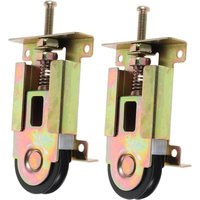 [NIE BENUTZT]2er-Pack Schranktürrollen: Ersatzrollen mit Kugellager für Schiebetüren, Rollen für Spiegeltüren mit Metall-Holzrahmen. von LARGEIGHT