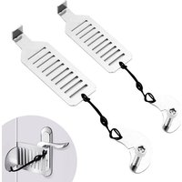 [NIE BENUTZT]2er-Pack tragbare Türschlösser, schlagfreies Sicherheitstürschloss für Reisen, Hotel, Zuhause, Wohnung, verbesserte Version mit von LARGEIGHT