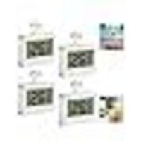 [NIE BENUTZT]4-teiliges Kühlschrankthermometer, wasserdichtes Gefrierschrankthermometer mit Haken und Frostschutzalarm, von LARGEIGHT