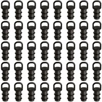 [NIE BENUTZT]40 Stück 16 mm Tropfbewässerungsarmaturen, Tropfbewässerungs-Endstopfen, Tropfbewässerungssteckeradapter, für Bewässerungssystem von LARGEIGHT