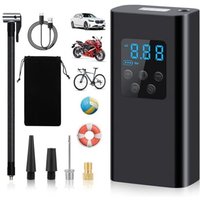 [NIE BENUTZT]Autoreifenfüller, tragbarer Luftkompressor, 6000 mAh, tragbarer Luftkompressor, wiederaufladbarer Autoreifenfüller für Auto, Motorrad, von LARGEIGHT