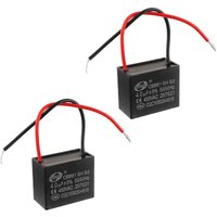 [NIE BENUTZT]CBB61 4µF 450 V AC 50/60 Hz Betriebskondensator für Lüftermotoren von Klimaanlagen (2 Stück) von LARGEIGHT