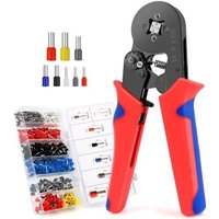 [NIE BENUTZT]Crimpzange, Crimpzange für elektrische Kabelschuhe, 1300 elektrische Kabelschuhe zum Crimpen von 0,25-10 mm² – Crimpzange für von LARGEIGHT