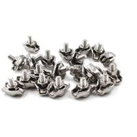 [NIE BENUTZT]Edelstahl Duplex 2-Post Drahtseil Clip Kabelklemme M3 20 Stück von LARGEIGHT