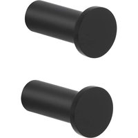 [NIE BENUTZT]Einschraubhaken, rund, 45 mm, Edelstahl-Wandhaken, robuster Kleiderhaken für Badezimmer, Schlafzimmer, Küche, Eingang, Handtuchhaken, 2 von LARGEIGHT