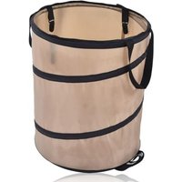 [NIE BENUTZT]Faltbarer Gartensack mit 10 Gallonen, Gartenabfallsäcke, Laubsammler, Camping-Mülleimer, faltbarer Eimer, verstärktes von LARGEIGHT