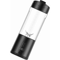 [NIE BENUTZT]Juice Blende Tragbarer elektrischer Entsafter, per USB wiederaufladbarer Mixbecher mit 6 Klingen für Smoothies, Milchshakes, 360°-Mixen, von LARGEIGHT