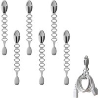 [NIE BENUTZT]Kabel-Organizer, 6er-Pack, Kabel-Organizer, multifunktionaler Kabelhalter, wiederverwendbarer Kabelhalter für Zuhause, Küche, Zuhause von LARGEIGHT