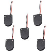 [NIE BENUTZT]Kunststoff-Knopfzellenbatteriehalter Flip Case DIY CR2032 Knopfzellenfassung 5 STÜCKE, Schwarz von LARGEIGHT
