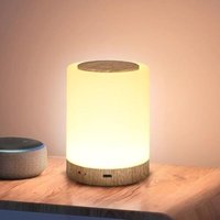 [NIE BENUTZT]LED-Nachttischlampe, Nachtlicht mit 7 RGB-Farben und 4 Helligkeiten, Nachtlicht für Erwachsene mit integriertem Haken an der Unterseite, von LARGEIGHT