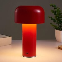 [NIE BENUTZT]LED-Tischlampe, wiederaufladbare kabellose Pilz-Tischlampe, dreifarbiges Wechsellicht, Touch-Steuerung, USB-Umgebungsnachtlicht für von LARGEIGHT