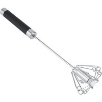 [NIE BENUTZT]Lwuey Küchen-Schneebesen, multifunktionaler halbautomatischer Hand-Schneebesen, Milchaufschäumer, rotierender manueller Mixer, von LARGEIGHT