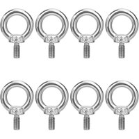 [NIE BENUTZT]M5 Ringschrauben Hebering Ringschraubenringe Gewindeschrauben Edelstahl 304 zum Befestigen Aufhängen Verbinden 8 Stück von LARGEIGHT