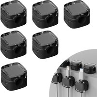 [NIE BENUTZT]Magnetischer Kabelhalter, 6 Stück, magnetische Kabelclips, magnetische Kabelclips für Schreibtisch, Nachttisch, Ladekabel, HDMI, USB, von LARGEIGHT