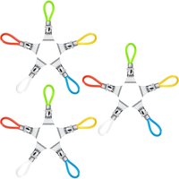 [NIE BENUTZT]Mehrfarbige Handtuchklammern, Küchenhandtuchklammern aus Metall für Küche, Schränke und Badezimmer, 5 Farben, 15 Stück von LARGEIGHT